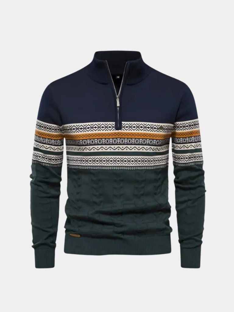 Men’s Knit Sweater – Half Zip Pullover Casual Everyday Knitwear